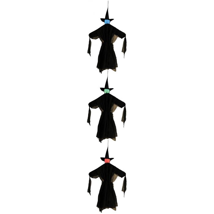 Light Up-Color Change Hanging Witch Trio