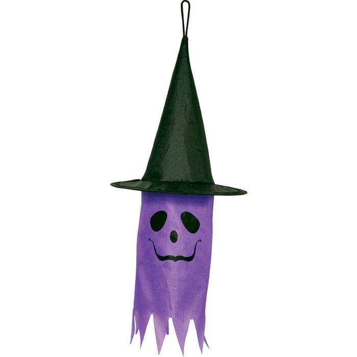 LU 6" Witch Hat Decor 3/Pk Ghost