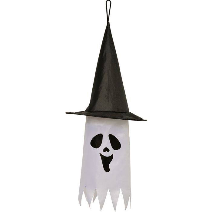 LU 6" Witch Hat Decor 3/Pk Ghost