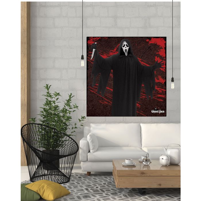 Horror Backdrop 5" x 5" Ghostface