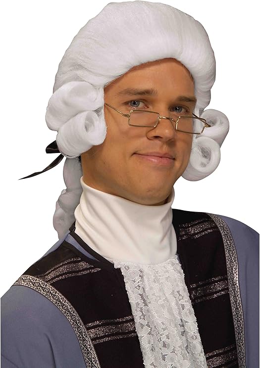 Wig Colonial Man White
