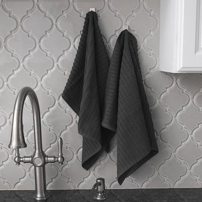 Solid Kitchen Towel Graphite 18 x 28