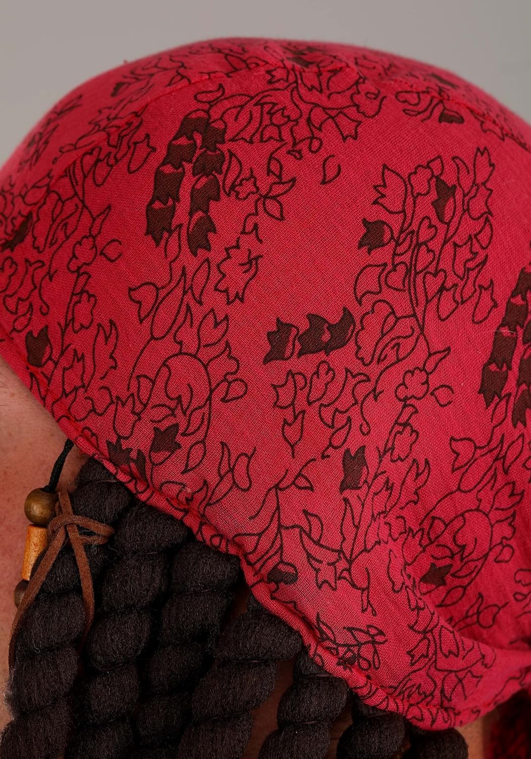 Jack Sparrow Adult Pirate Scarf with Attached Dreadlocks
