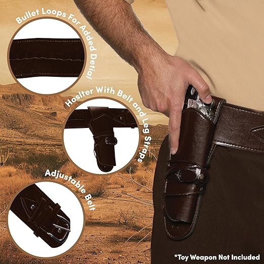 Cowboy Holster Brown Single