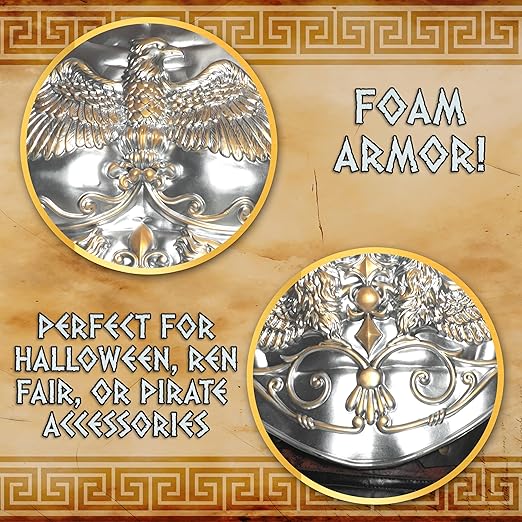 Metallic Gladiator Chest Plate Foam