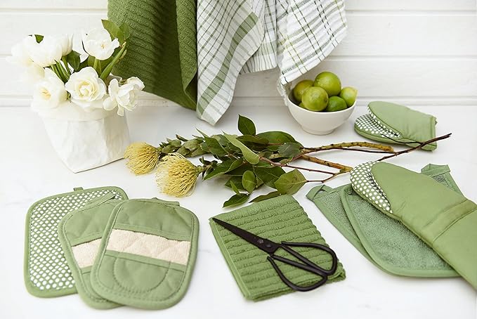 Oven Mitt With Silicone Dots Cactus 13"