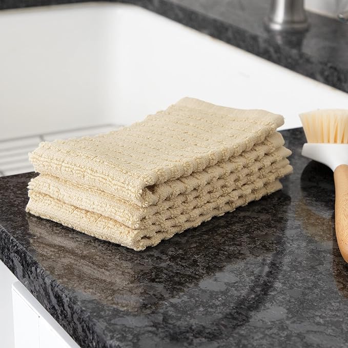 Solid Dish Cloth Latte 12 x 13.75