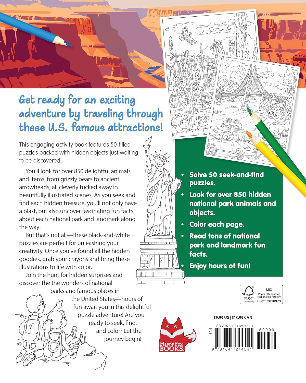 Hidden Picture Puzzles National Parks & Famous Places