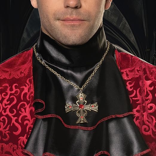 Vampire Cross Necklace