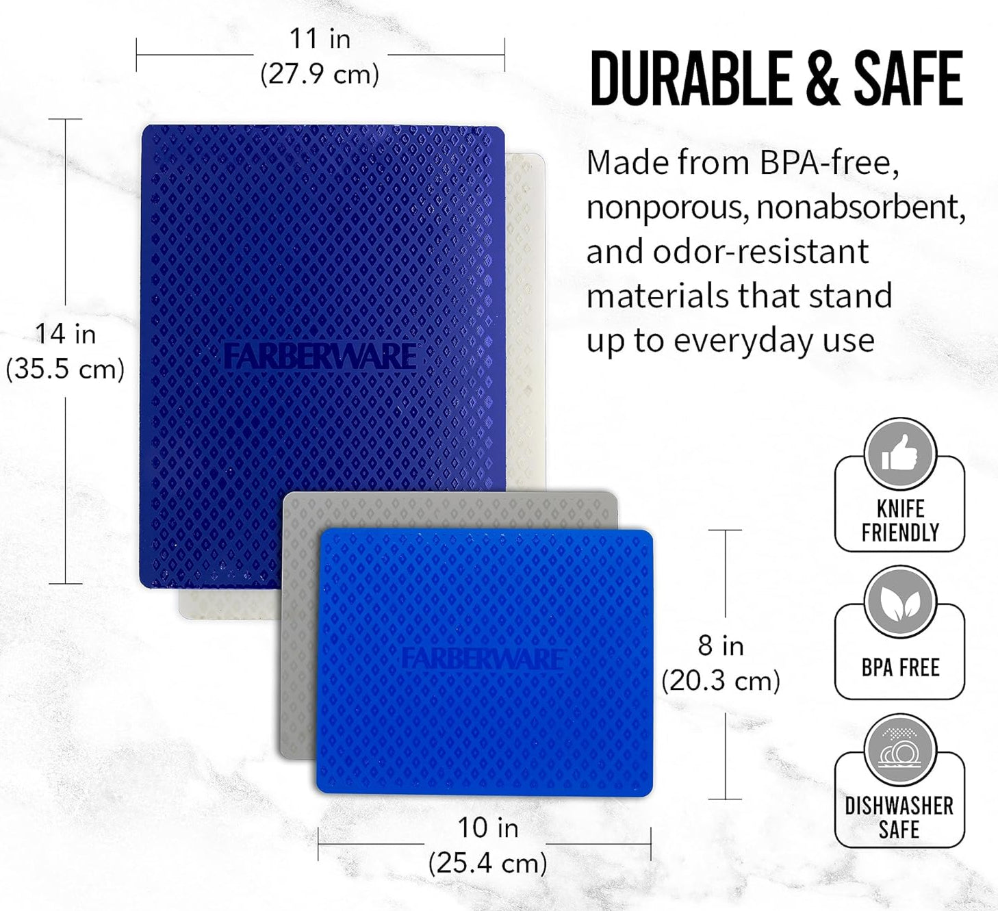 4PC NS USA CUTTING MAT SET- BLUE