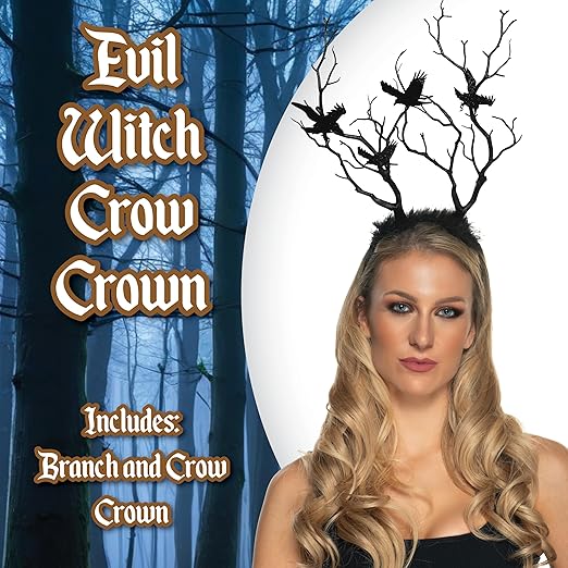 Evil Witch Crow Crown