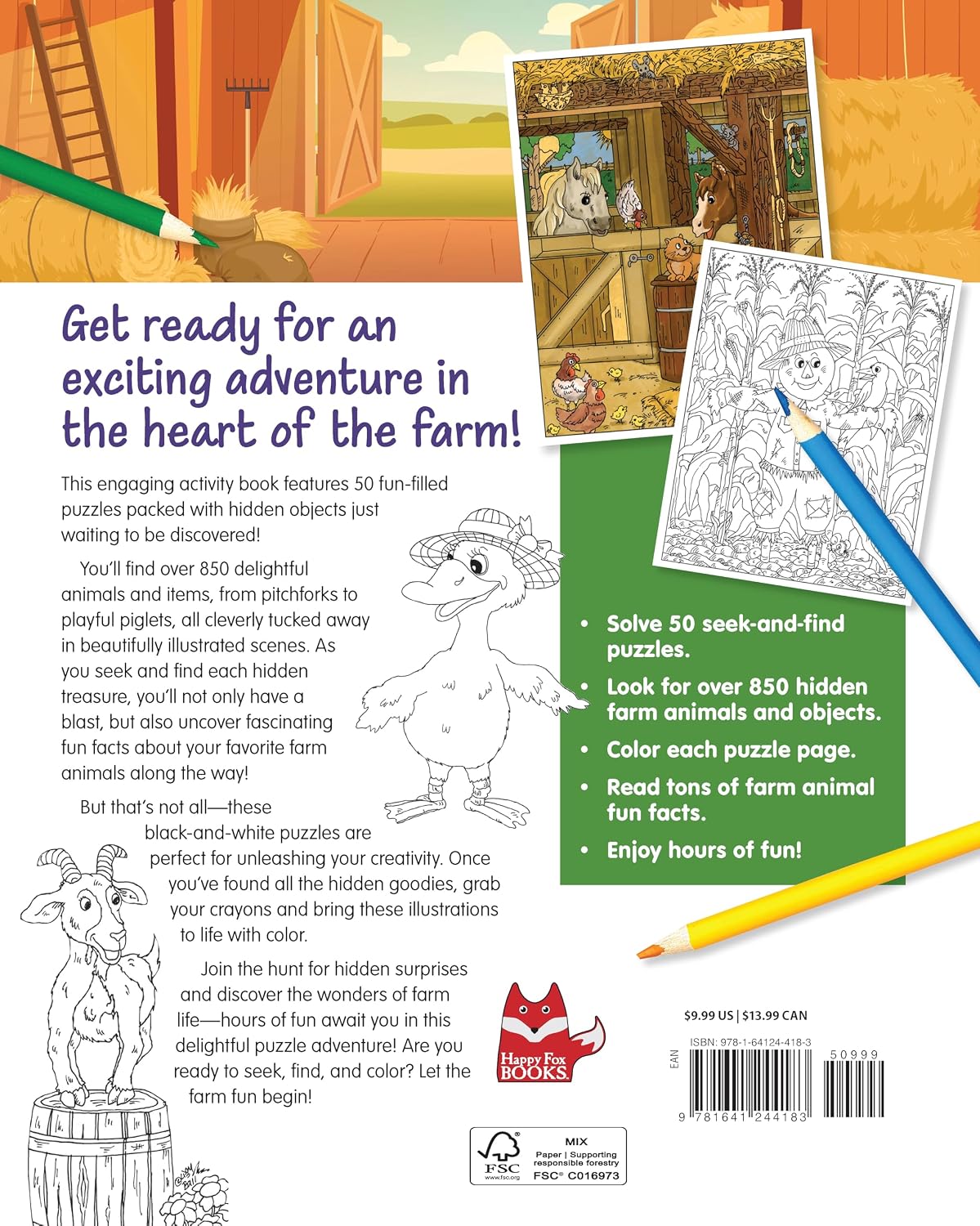 Hidden Picture Puzzles on the Farm