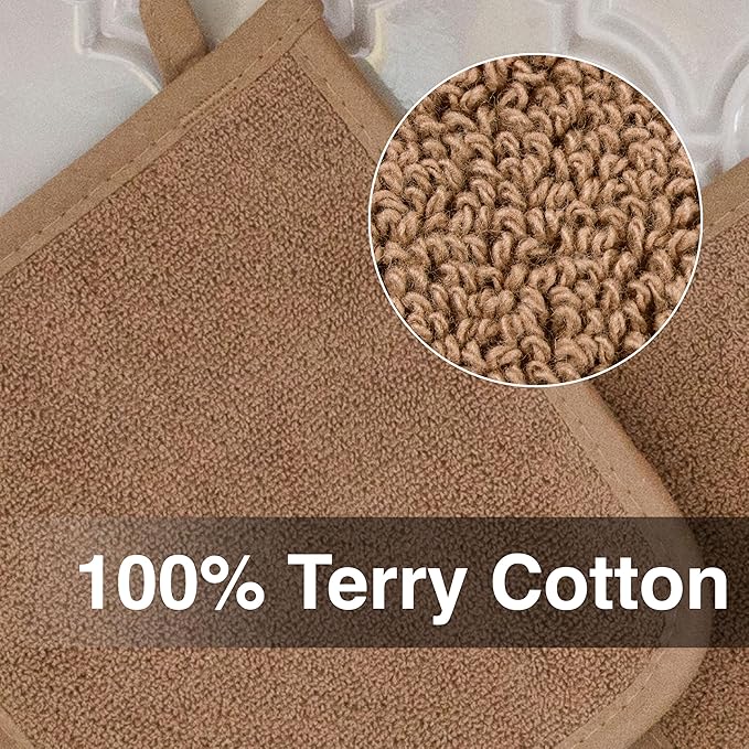 Terry Potholder Mocha  8.25  x 8.5