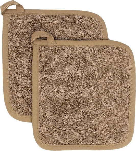 Terry Potholder Mocha  8.25  x 8.5