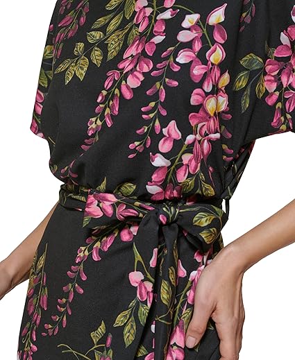 Formal Knee-Length Sheath Dress Black Multi - Kensie