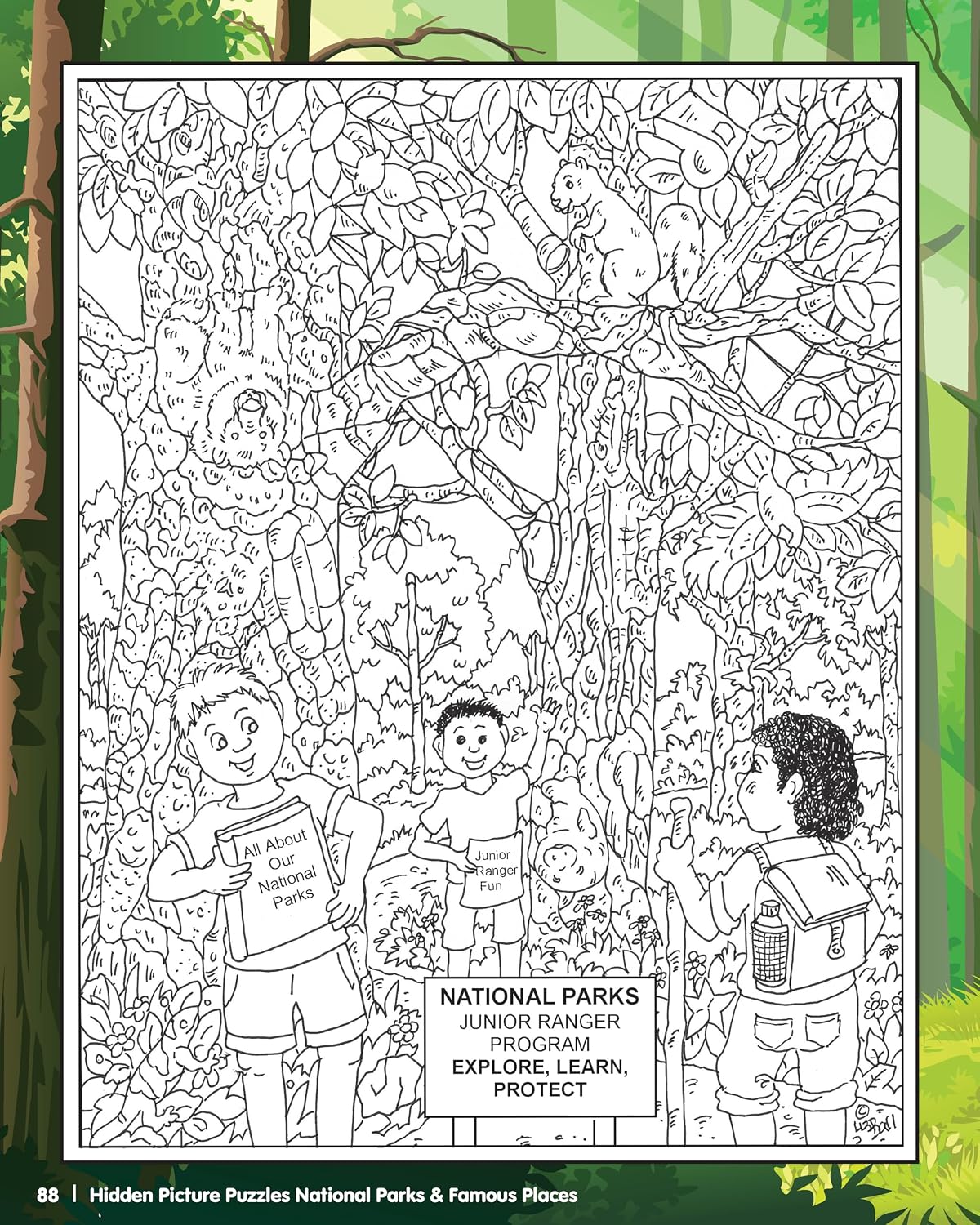 Hidden Picture Puzzles National Parks & Famous Places
