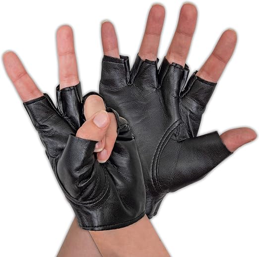 AMN-Studded fingerless gloves