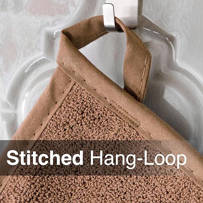 Terry Potholder Mocha  8.25  x 8.5