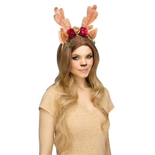 Rose Gold Deer Fantasy  Headband