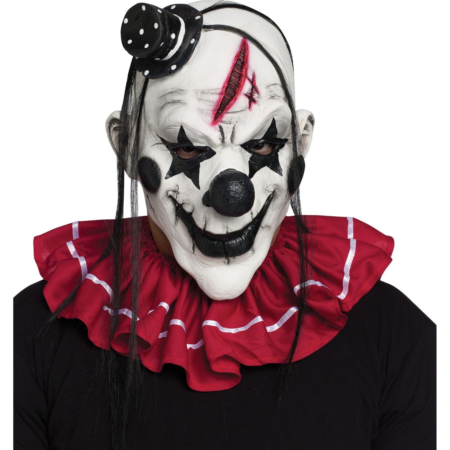 Black/White Horror Clown Mask