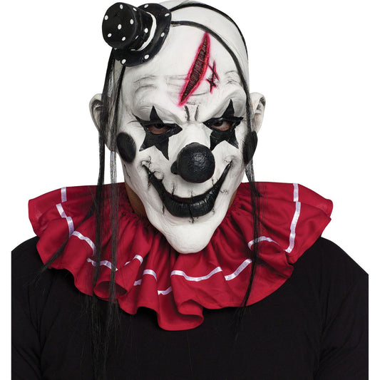 Black/White Horror Clown Mask