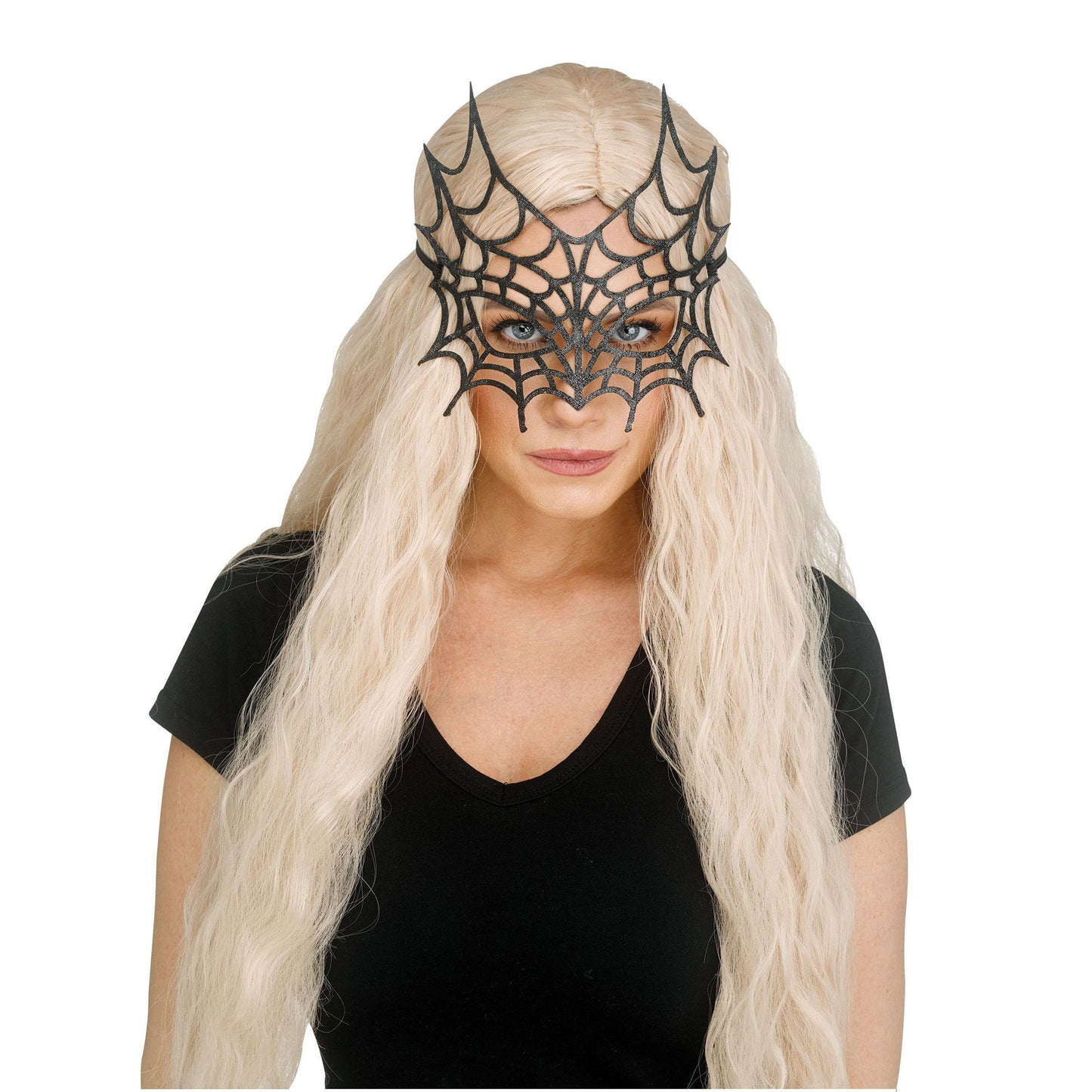 Gothic Sparkle Web Eye Mask