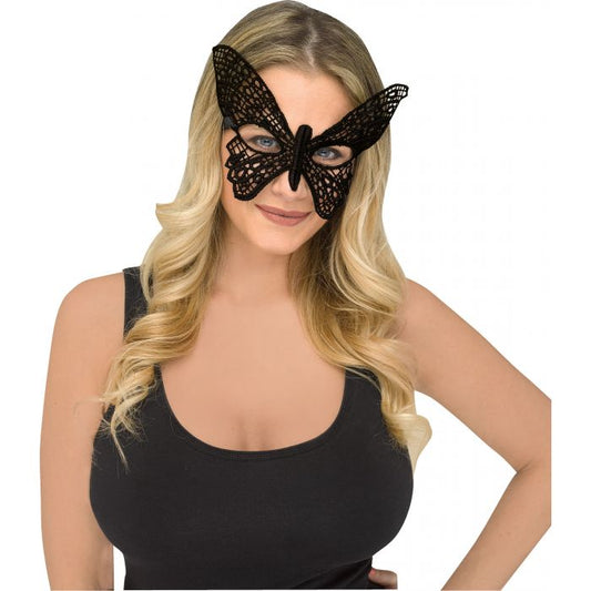 Gothic Lace Mask BUTTERFLY BLACK