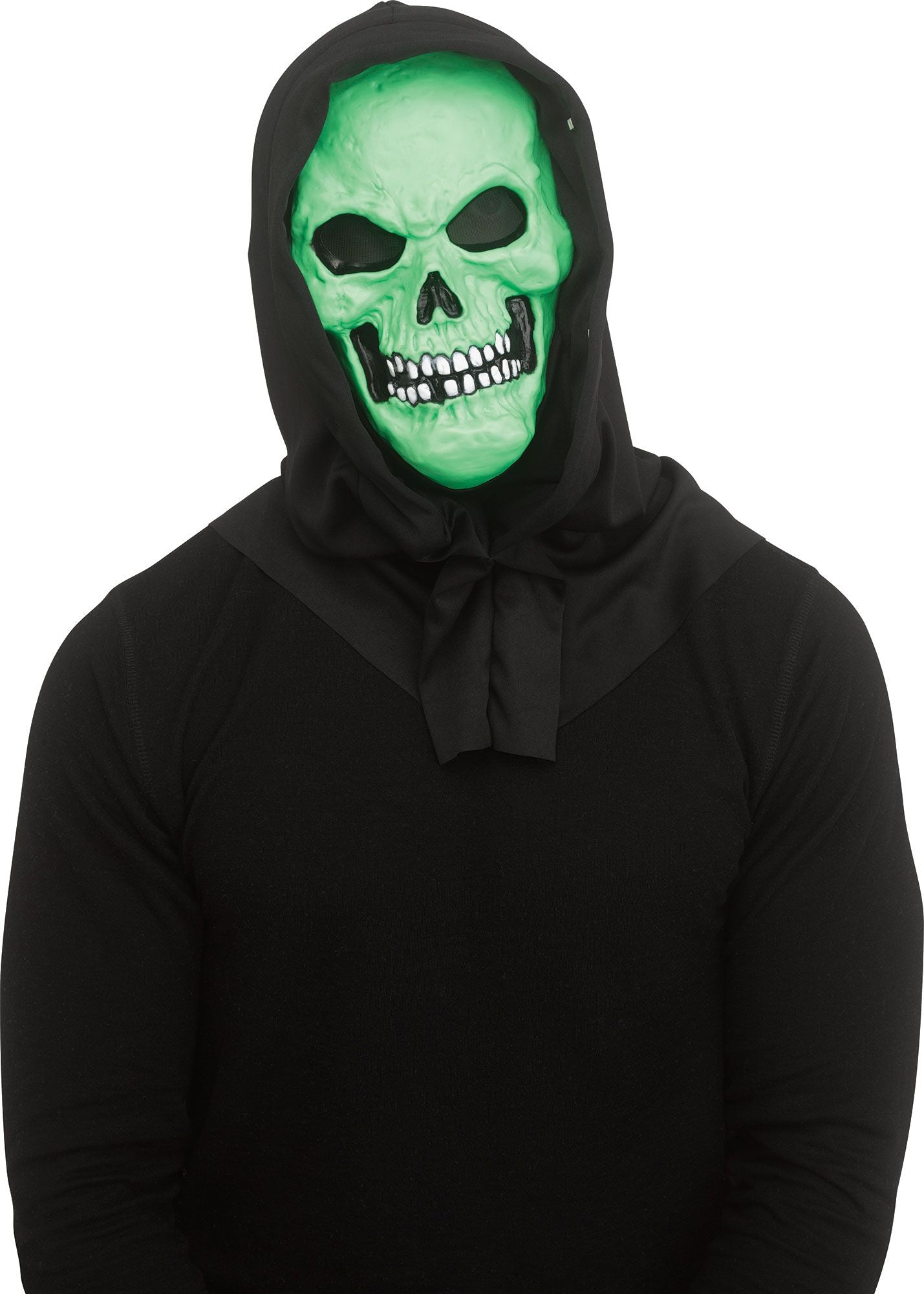Black Light Horror Mask Skull Green
