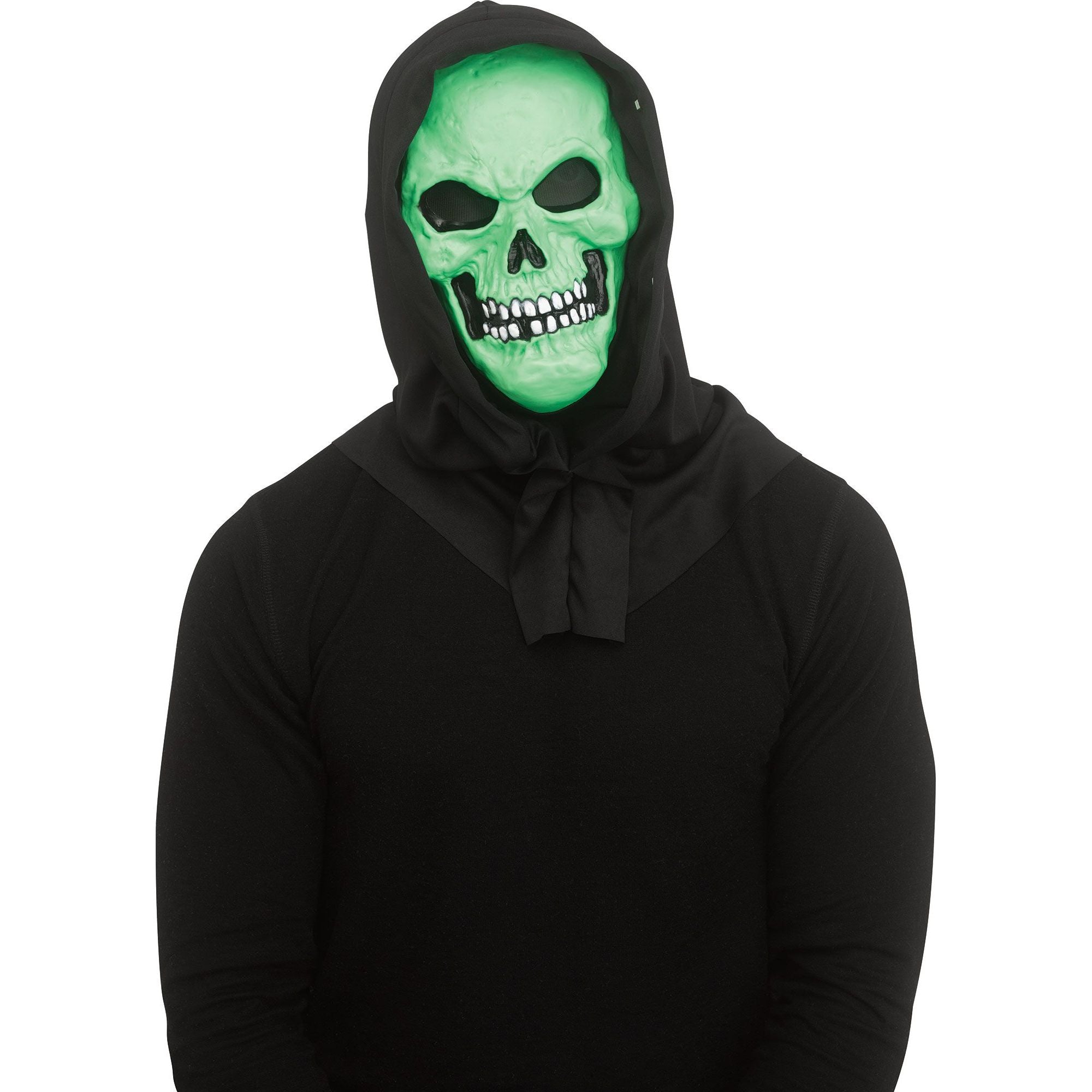 Black Light Horror Mask Skull Green
