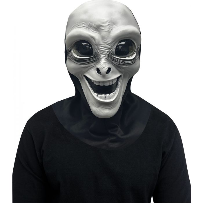 Máscara de alienígena sonriente