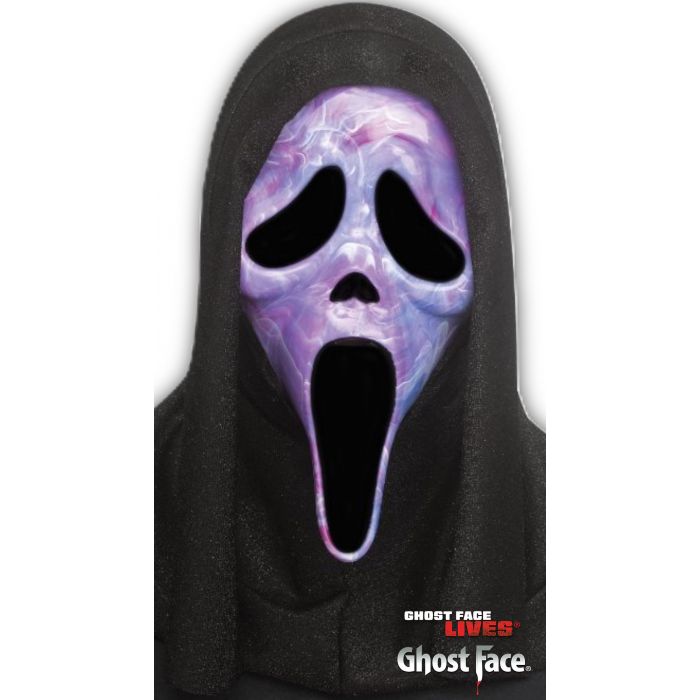 Marble Ghost Face® Mask Purple