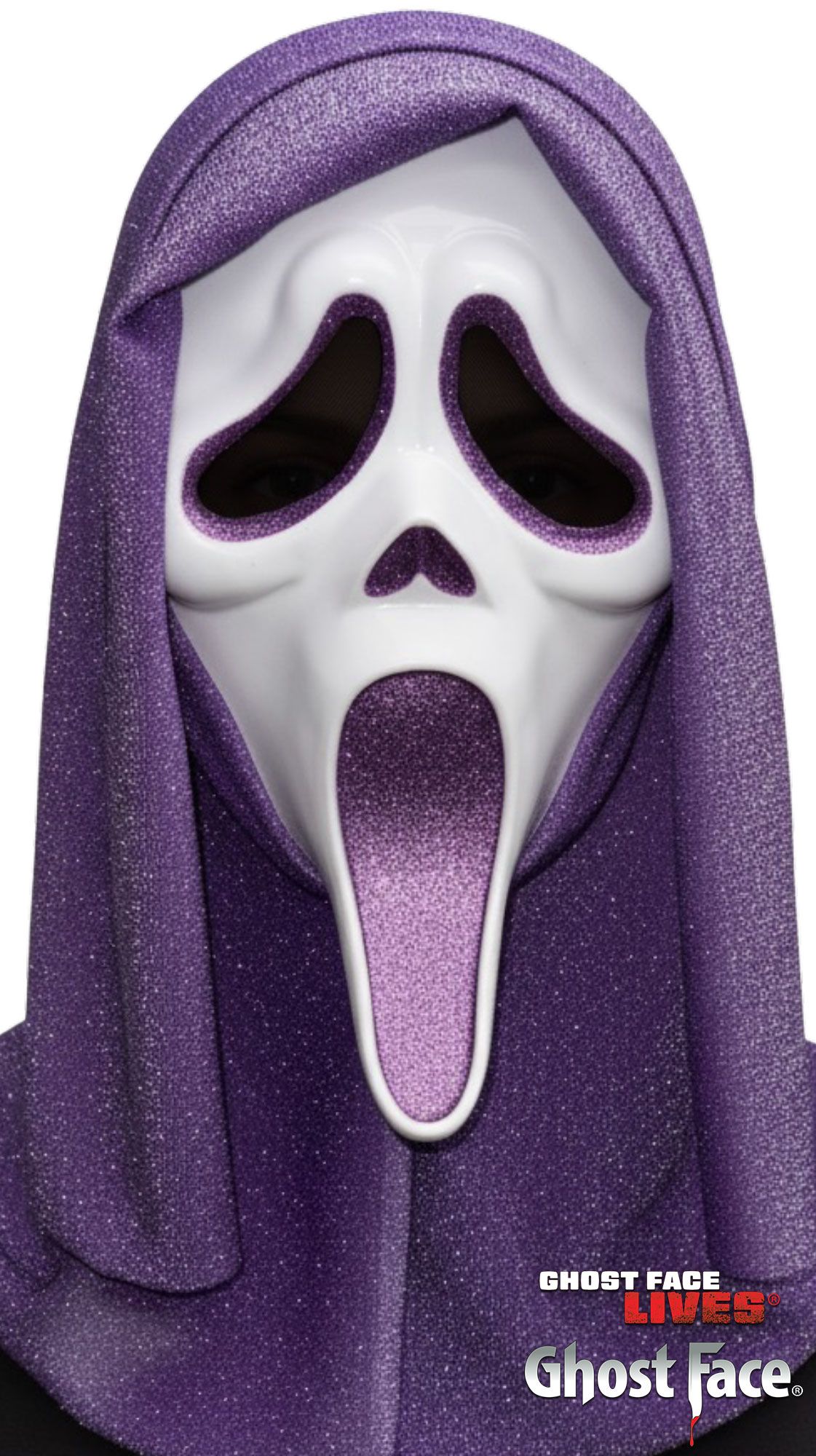 Mascarilla Glitter de Ghost Face® Morado / Lavanda