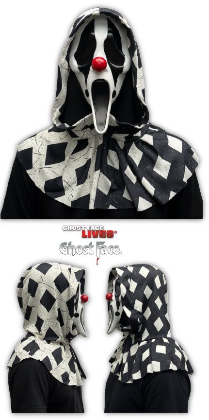 Ghost Face® Clown Mask