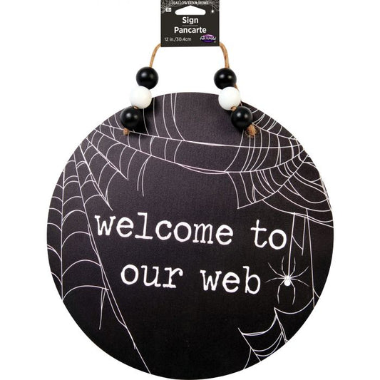 Letrero de madera de 12" HH Welcome Web