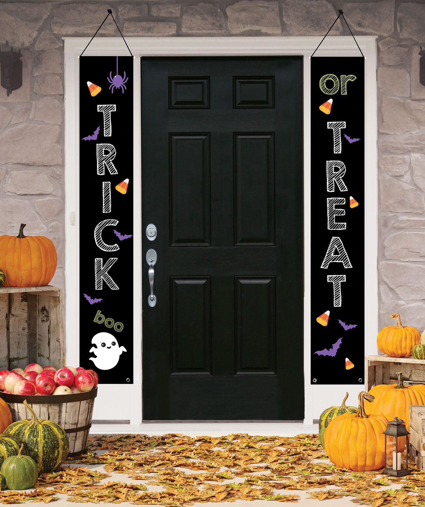 Halloween Home Door Banner  Trick / or Treat