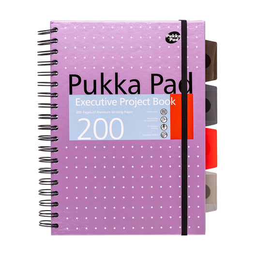 Purple Metallic B5 Executive Project Book