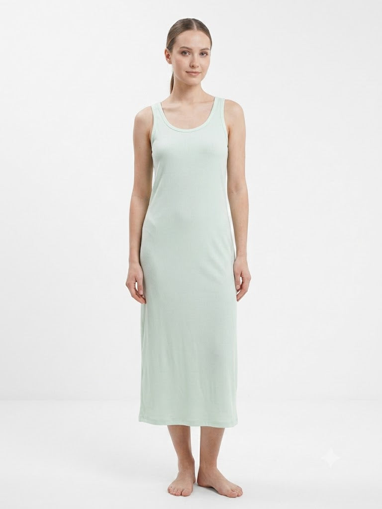 Ladies 2PC S/S Notch Top / Long Pant Pj Set LIGHT GREEN