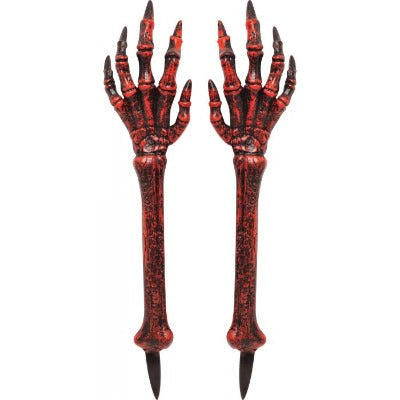 24" Skeletal Arms Grave Breakers Red