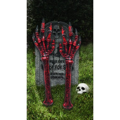 24" Skeletal Arms Grave Breakers Red