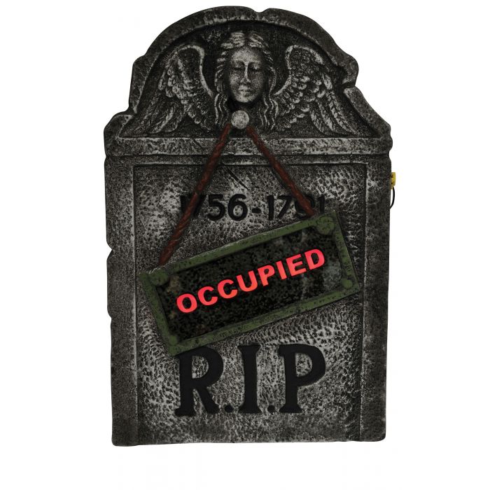 22" Fade In/Out Cemetery Tombstone Red