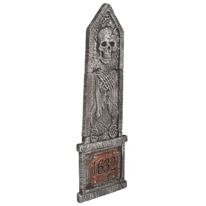 5 Foot Tombstone Bone Skull & Hands