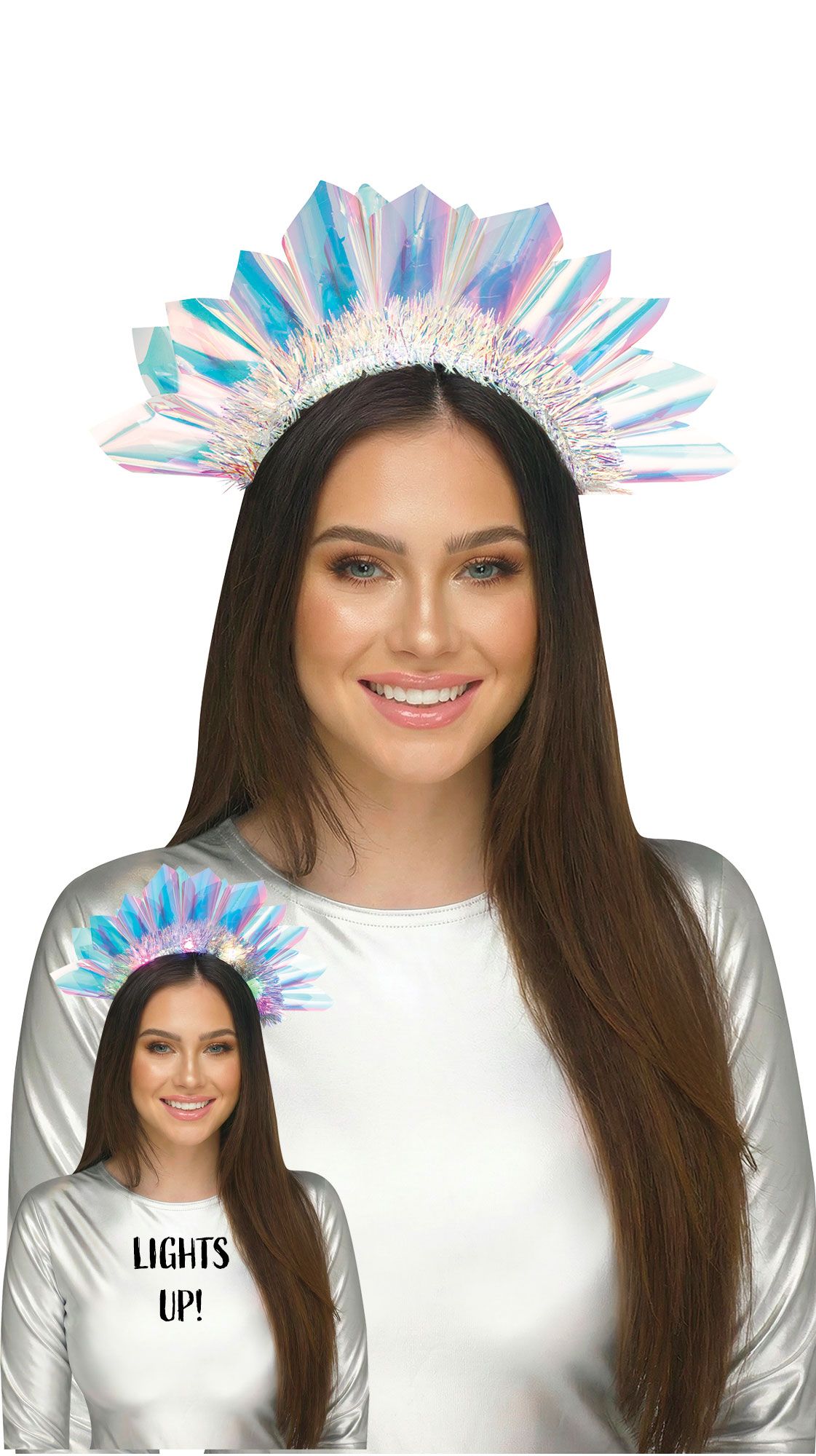 TPU LED Crown w/Tinsel