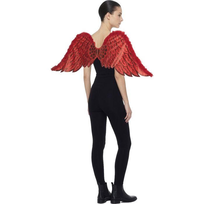 Heart Angel Wings Red
