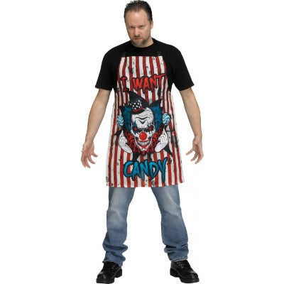 Horror Apron Clown Candy - Adult