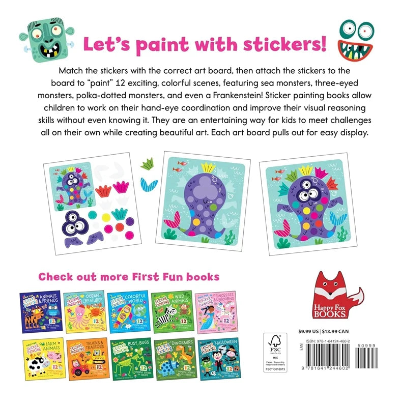 First Fun Sticker Painting: Monster Friends