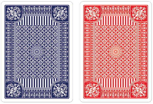 Blue & Red Premium Plastic Playing Cards (Standard Size)