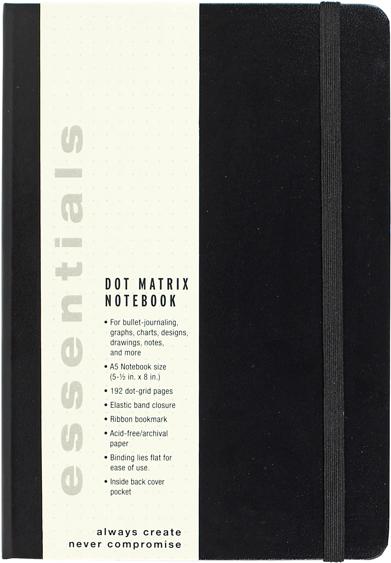 Essentials Dot Matrix Notebook, Large, A5 Size