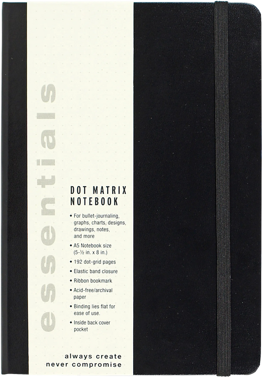Essentials Dot Matrix Notebook, Large, A5 Size