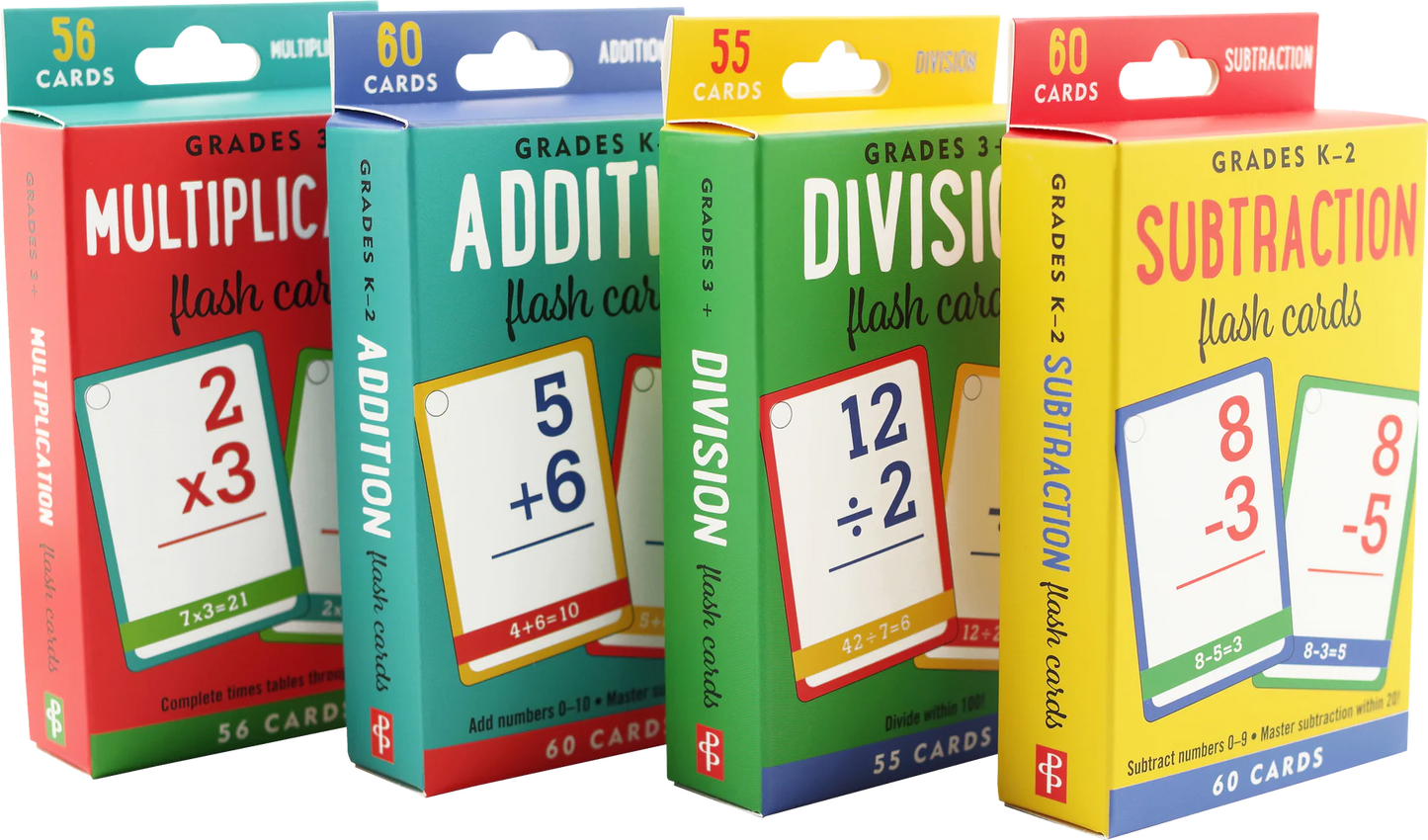 Math Flash Cards Pack (Set of 4)