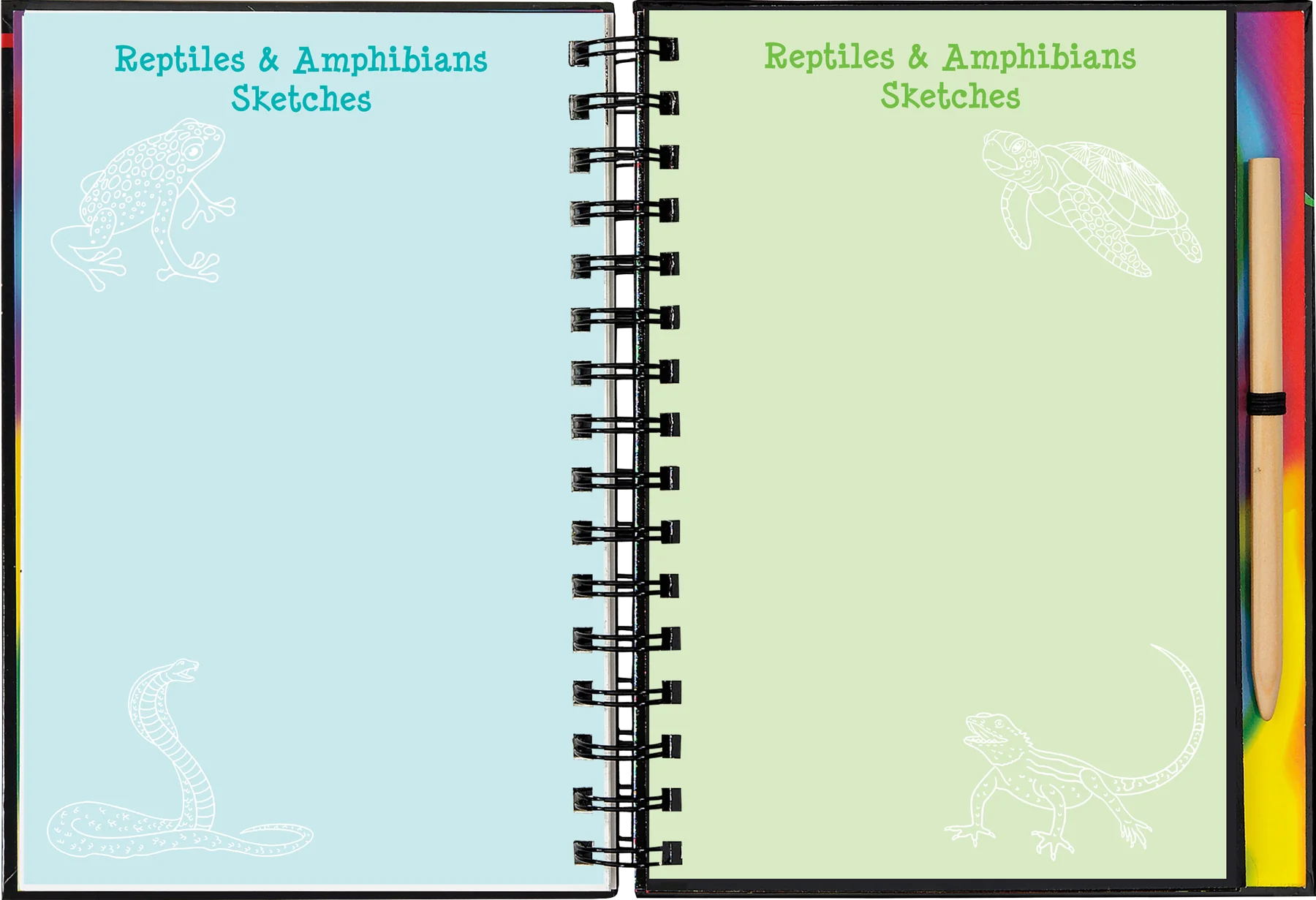 Reptiles & Amphibians Scratch and Sketch